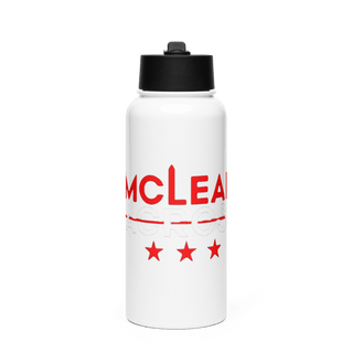 McLean Lacrosse 4222759 Stainless Steel Water Bottle with a Straw Lid