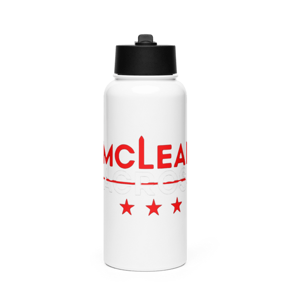 McLean Lacrosse 4222759 Stainless Steel Water Bottle with a Straw Lid