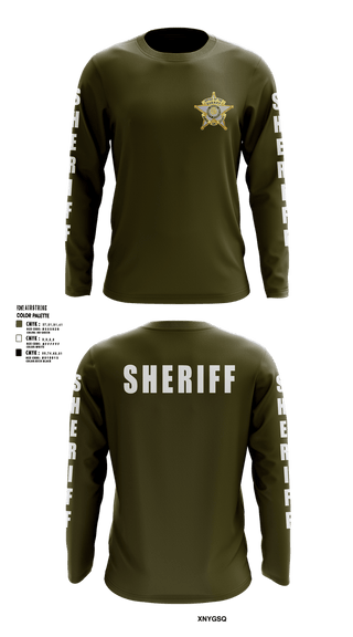 Long Sleeve Performance Shirt, SHERIFF, Police, Teamtime, Team time, sublimation, custom sports apparel, team uniforms, spirit wear, spiritwear, sports uniforms, custom shirts, team store, custom team store, fundraiser sports, apparel fundraiser