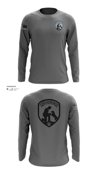 Long Sleeve Performance Shirt, Police Helping Paws, , Teamtime, Team time, sublimation, custom sports apparel, team uniforms, spirit wear, spiritwear, sports uniforms, custom shirts, team store, custom team store, fundraiser sports, apparel fundraiser