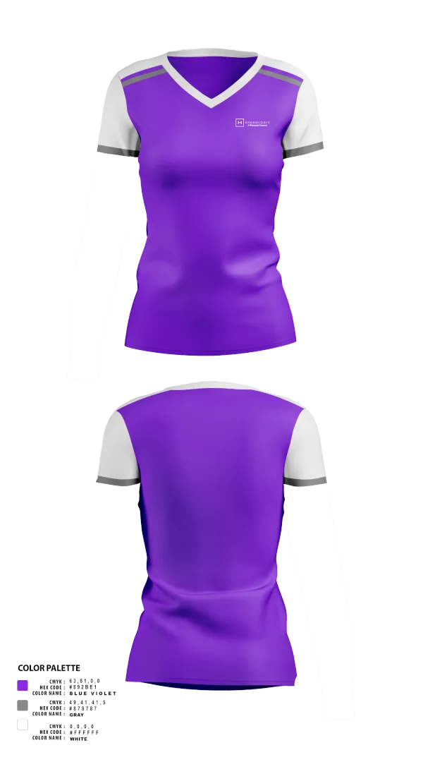 Womens Short Sleeve Vneck Shirt, Hydrologic, , Teamtime, Team time, sublimation, custom sports apparel, team uniforms, spirit wear, spiritwear, sports uniforms, custom shirts, team store, custom team store, fundraiser sports, apparel fundraiser