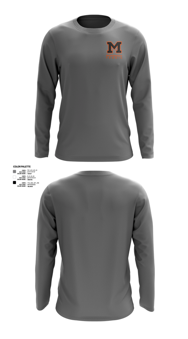 Long Sleeve Performance Shirt, Mcdonogh Girls Tennis, Tennis, Teamtime, Team time, sublimation, custom sports apparel, team uniforms, spirit wear, spiritwear, sports uniforms, custom shirts, team store, custom team store, fundraiser sports, apparel fundraiser