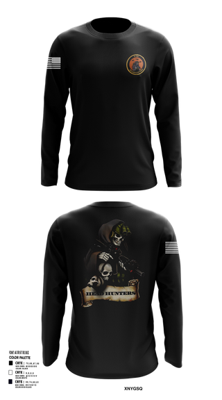 Long Sleeve Performance Shirt, HHC 2-135th AVN REG, , Teamtime, Team time, sublimation, custom sports apparel, team uniforms, spirit wear, spiritwear, sports uniforms, custom shirts, team store, custom team store, fundraiser sports, apparel fundraiser