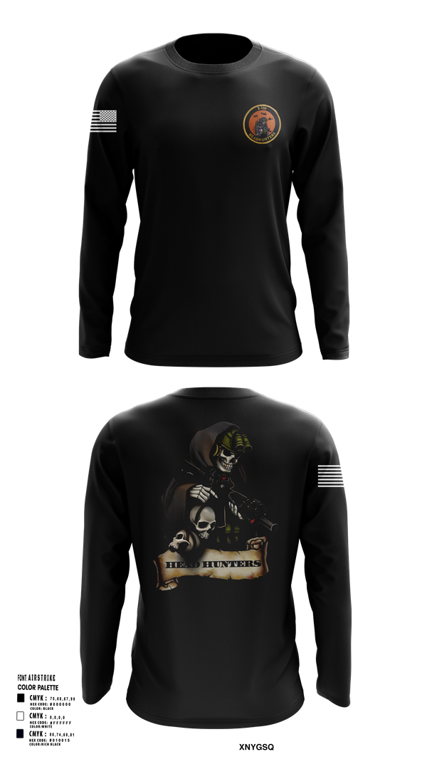 Long Sleeve Performance Shirt, HHC 2-135th AVN REG, , Teamtime, Team time, sublimation, custom sports apparel, team uniforms, spirit wear, spiritwear, sports uniforms, custom shirts, team store, custom team store, fundraiser sports, apparel fundraiser