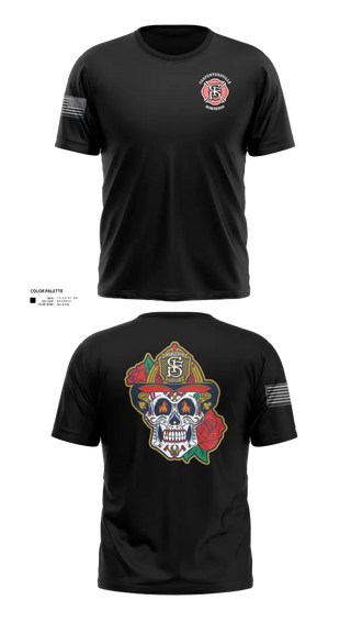 Old School Cotton Feel Shirt, Carpentersville Fire Department, Fire Department, Teamtime, Team time, sublimation, custom sports apparel, team uniforms, spirit wear, spiritwear, sports uniforms, custom shirts, team store, custom team store, fundraiser sports, apparel fundraiser