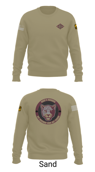 Crew Neck Sweatshirt, Ross Rangers, Army, Teamtime, Team time, sublimation, custom sports apparel, team uniforms, spirit wear, spiritwear, sports uniforms, custom shirts, team store, custom team store, fundraiser sports, apparel fundraiser
