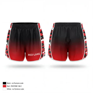 Womens Shorts, Red Lake, Women's Basketball, Teamtime, Team time, sublimation, custom sports apparel, team uniforms, spirit wear, spiritwear, sports uniforms, custom shirts, team store, custom team store, fundraiser sports, apparel fundraiser