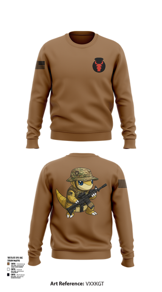 Crew Neck Sweatshirt, , National Guard, Teamtime, Team time, sublimation, custom sports apparel, team uniforms, spirit wear, spiritwear, sports uniforms, custom shirts, team store, custom team store, fundraiser sports, apparel fundraiser