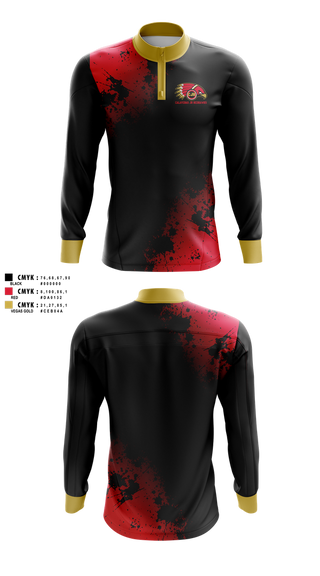 Quarter Zip Jacket, Calaveras Jr RedHawks, , Teamtime, Team time, sublimation, custom sports apparel, team uniforms, spirit wear, spiritwear, sports uniforms, custom shirts, team store, custom team store, fundraiser sports, apparel fundraiser