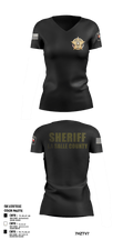 La Salle county sheriff’s office  Women's Short Sleeve V-neck Shirt - 2