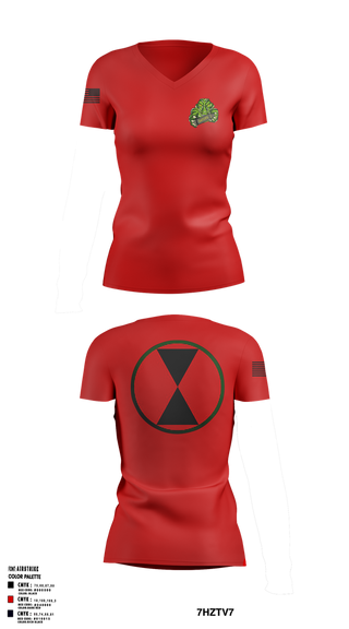 Womens Short Sleeve Vneck Shirt, 2-17 FA Filthy 1st, Army, Teamtime, Team time, sublimation, custom sports apparel, team uniforms, spirit wear, spiritwear, sports uniforms, custom shirts, team store, custom team store, fundraiser sports, apparel fundraiser