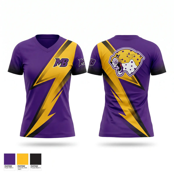 Mo Better Jaguars Women's Short Sleeve V-neck Shirt - 1