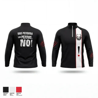 Quarter Zip Jacket, PERROS DEL MAL FC, Men's Soccer, Teamtime, Team time, sublimation, custom sports apparel, team uniforms, spirit wear, spiritwear, sports uniforms, custom shirts, team store, custom team store, fundraiser sports, apparel fundraiser