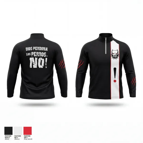 Quarter Zip Jacket, PERROS DEL MAL FC, Men's Soccer, Teamtime, Team time, sublimation, custom sports apparel, team uniforms, spirit wear, spiritwear, sports uniforms, custom shirts, team store, custom team store, fundraiser sports, apparel fundraiser