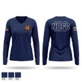 North Babylon Fire Company Women's Long Sleeve V-neck Shirt - 1