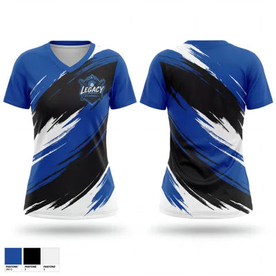 Legacy Baseball 88833493 Women's Short Sleeve V-neck Shirt - 1