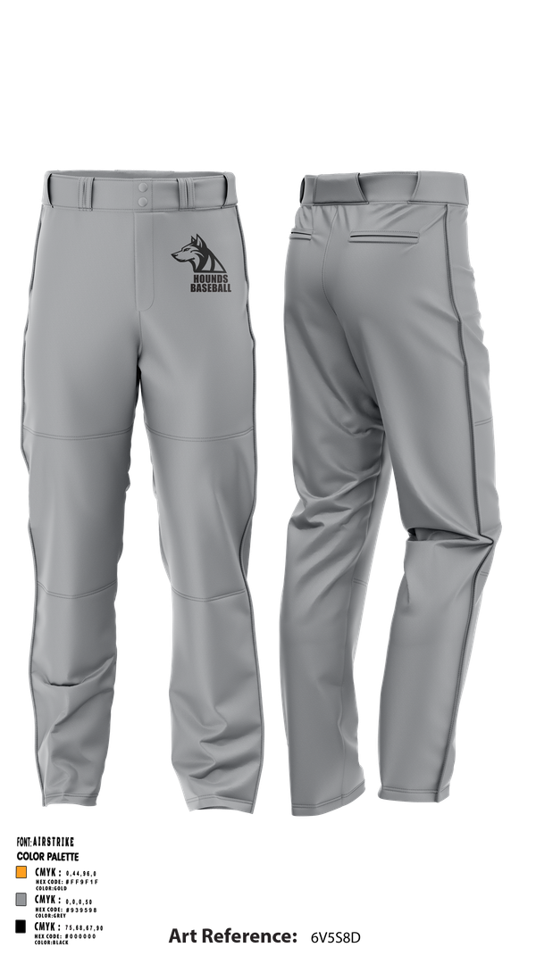 Baseball Pants, Hounds, Baseball, Teamtime, Team time, sublimation, custom sports apparel, team uniforms, spirit wear, spiritwear, sports uniforms, custom shirts, team store, custom team store, fundraiser sports, apparel fundraiser