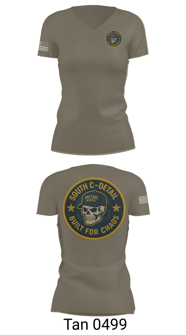 Womens Short Sleeve Vneck Shirt, South C Detail, , Teamtime, Team time, sublimation, custom sports apparel, team uniforms, spirit wear, spiritwear, sports uniforms, custom shirts, team store, custom team store, fundraiser sports, apparel fundraiser