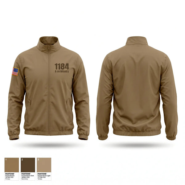 Windbreaker, 1-184 A co infantry, National Guard, Teamtime, Team time, sublimation, custom sports apparel, team uniforms, spirit wear, spiritwear, sports uniforms, custom shirts, team store, custom team store, fundraiser sports, apparel fundraiser