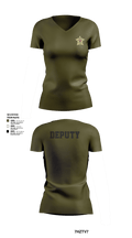 Glasscock County Sheriff’s Office 69897945 Women's Short Sleeve V-neck Shirt - 30