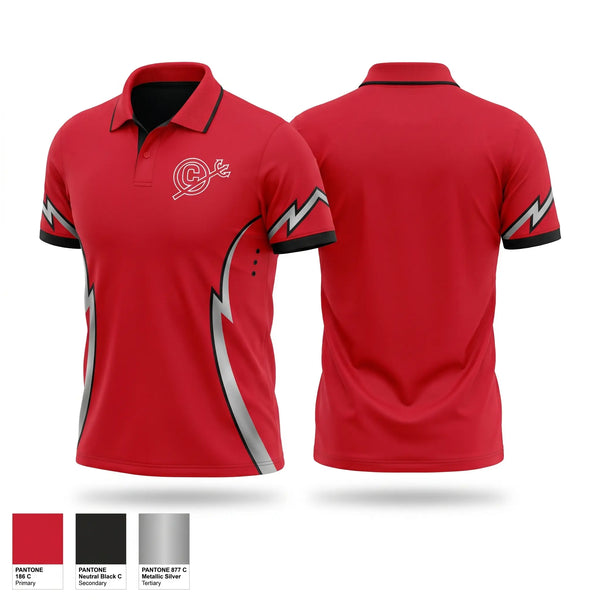 Short Sleeve Performance Polo, Clinton Red Devils, Track & Field, Teamtime, Team time, sublimation, custom sports apparel, team uniforms, spirit wear, spiritwear, sports uniforms, custom shirts, team store, custom team store, fundraiser sports, apparel fundraiser