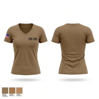 Womens Short Sleeve Vneck Shirt, 129 FSS, Air Force, Teamtime, Team time, sublimation, custom sports apparel, team uniforms, spirit wear, spiritwear, sports uniforms, custom shirts, team store, custom team store, fundraiser sports, apparel fundraiser