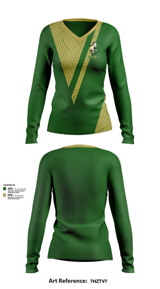 Womens Long Sleeve Vneck Shirt, Manitou Springs High School Cheer, Cheer, Teamtime, Team time, sublimation, custom sports apparel, team uniforms, spirit wear, spiritwear, sports uniforms, custom shirts, team store, custom team store, fundraiser sports, apparel fundraiser