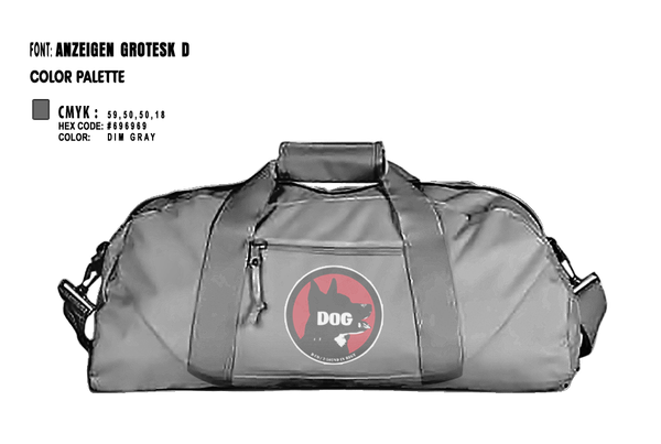Duffle Bag, Dog Company, , Teamtime, Team time, sublimation, custom sports apparel, team uniforms, spirit wear, spiritwear, sports uniforms, custom shirts, team store, custom team store, fundraiser sports, apparel fundraiser