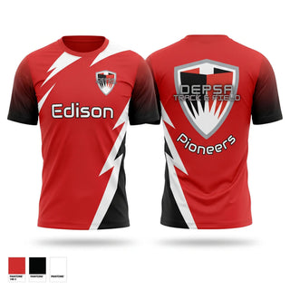 Short Sleeve Performance Shirt, Detroit Edison PSA, Track & Field, Teamtime, Team time, sublimation, custom sports apparel, team uniforms, spirit wear, spiritwear, sports uniforms, custom shirts, team store, custom team store, fundraiser sports, apparel fundraiser