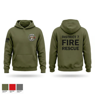 Hoodie, District 7, Fire Department, Teamtime, Team time, sublimation, custom sports apparel, team uniforms, spirit wear, spiritwear, sports uniforms, custom shirts, team store, custom team store, fundraiser sports, apparel fundraiser