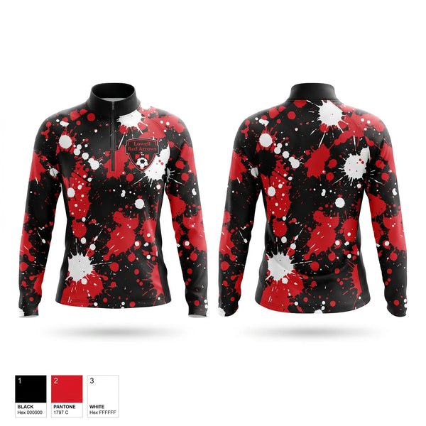 Quarter Zip Jacket, Lowell Red Arrows, Men's Soccer, Teamtime, Team time, sublimation, custom sports apparel, team uniforms, spirit wear, spiritwear, sports uniforms, custom shirts, team store, custom team store, fundraiser sports, apparel fundraiser