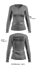 LUMBERTON POLICE 73149623 Women's Long Sleeve V-neck Shirt - 104