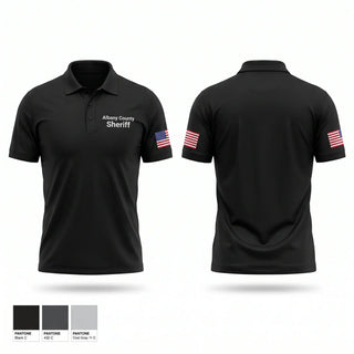 Short Sleeve Performance Polo, Albany County Sheriff, Police, Teamtime, Team time, sublimation, custom sports apparel, team uniforms, spirit wear, spiritwear, sports uniforms, custom shirts, team store, custom team store, fundraiser sports, apparel fundraiser