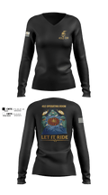 452 MED DET 15350683 Women's Long Sleeve V-neck Shirt - 100
