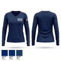 Rockville Volunteer Fire Department Women's Long Sleeve V-neck Shirt - 1