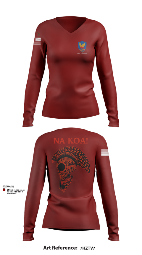 Womens Long Sleeve Vneck Shirt, , Army, Teamtime, Team time, sublimation, custom sports apparel, team uniforms, spirit wear, spiritwear, sports uniforms, custom shirts, team store, custom team store, fundraiser sports, apparel fundraiser