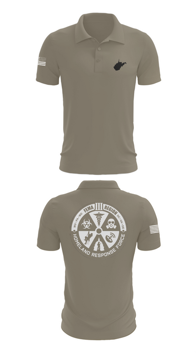 Region 3 Homeland Response Force 34212172 Short Sleeve Performance Polo - 67