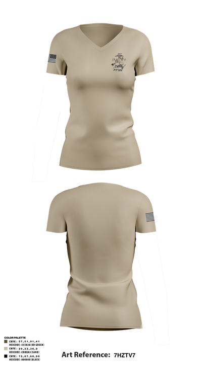 1345 20694842 Women's Short Sleeve V-neck Shirt - 5