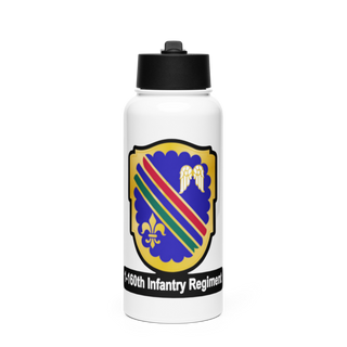 Co A, 1st-160th INF, 79th IBCT 97835057 Stainless Steel Water Bottle with a Straw Lid