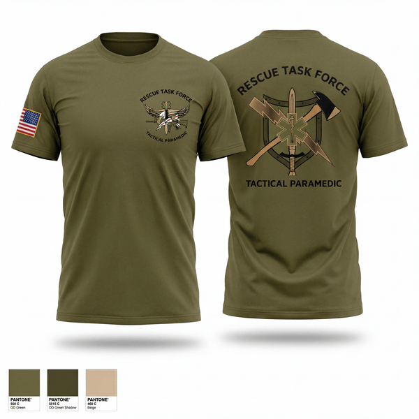 Old School Cotton Feel Shirt, Rescue Task Force, Police, Teamtime, Team time, sublimation, custom sports apparel, team uniforms, spirit wear, spiritwear, sports uniforms, custom shirts, team store, custom team store, fundraiser sports, apparel fundraiser