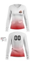 Georgia Flames 97839572 Women's Long Sleeve V-neck Shirt - 2