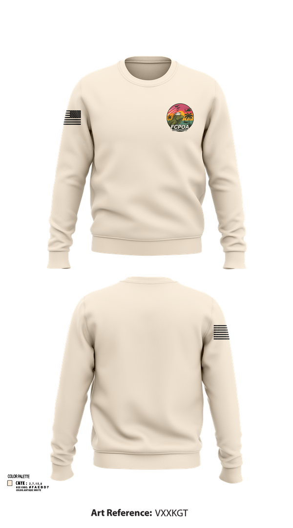 Crew Neck Sweatshirt, USSOUTHCOM FCPOA, , Teamtime, Team time, sublimation, custom sports apparel, team uniforms, spirit wear, spiritwear, sports uniforms, custom shirts, team store, custom team store, fundraiser sports, apparel fundraiser