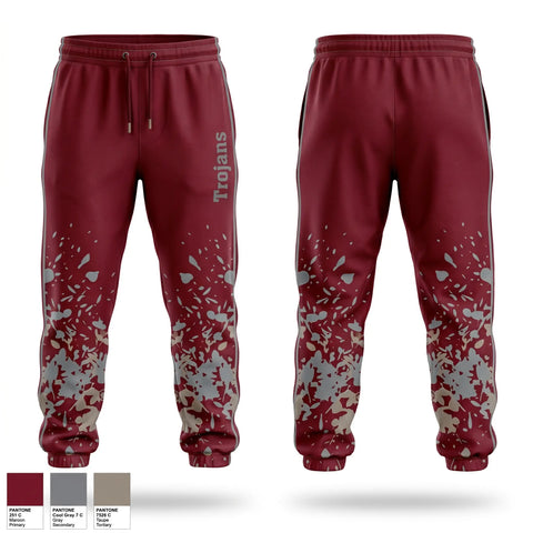 Sweatpants, Trojans, Softball, Teamtime, Team time, sublimation, custom sports apparel, team uniforms, spirit wear, spiritwear, sports uniforms, custom shirts, team store, custom team store, fundraiser sports, apparel fundraiser