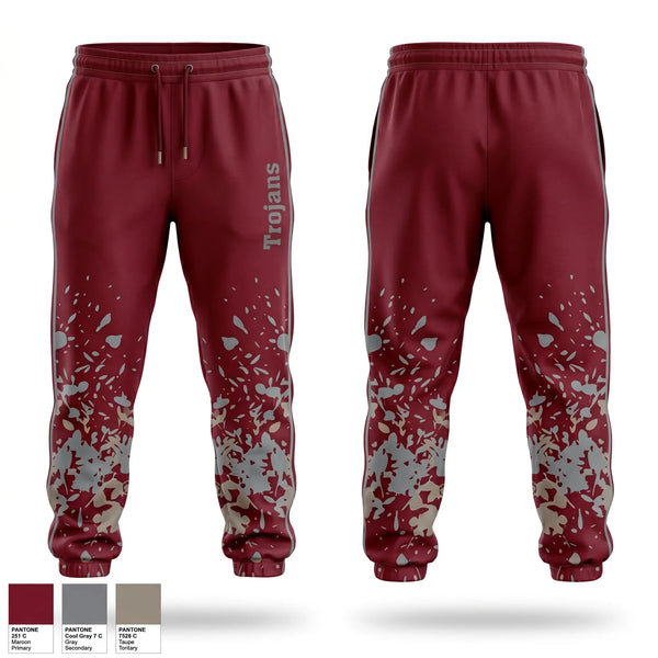 Sweatpants, Trojans, Softball, Teamtime, Team time, sublimation, custom sports apparel, team uniforms, spirit wear, spiritwear, sports uniforms, custom shirts, team store, custom team store, fundraiser sports, apparel fundraiser