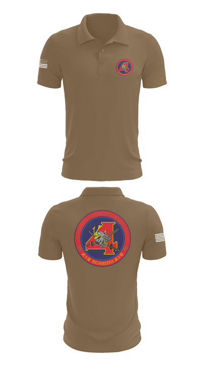 Combat Logistics Battalion 4 46395084 Short Sleeve Performance Polo - 7