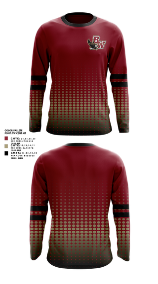 Long Sleeve Performance Shirt, Bishop Watterson Color Guard, Spirit Store, Teamtime, Team time, sublimation, custom sports apparel, team uniforms, spirit wear, spiritwear, sports uniforms, custom shirts, team store, custom team store, fundraiser sports, apparel fundraiser