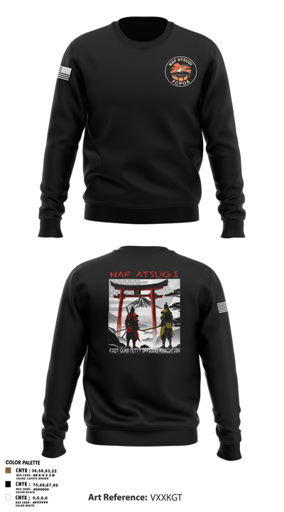NAF ATSUGI FCPOA 70401455 Crew Neck Sweatshirt - 3