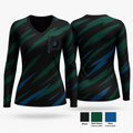 Owls 78290861 Women's Long Sleeve V-neck Shirt - 1