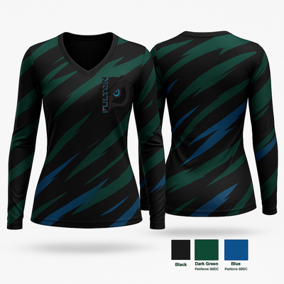 Owls 78290861 Women's Long Sleeve V-neck Shirt - 1