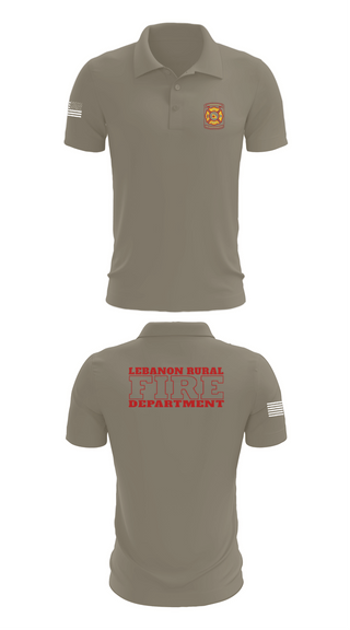 Short Sleeve Performance Polo, Lebanon Rural Fire Protection District, Fire Department, Teamtime, Team time, sublimation, custom sports apparel, team uniforms, spirit wear, spiritwear, sports uniforms, custom shirts, team store, custom team store, fundraiser sports, apparel fundraiser